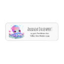 Search for sea creatures return address labels Octopus