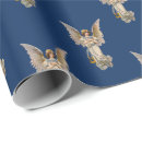 Search for dark blue christmas wrapping paper Vintage