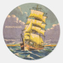 Search for vintage sailing ship stickers Sea
