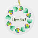 Search for i love you christmas tree decorations Watercolor