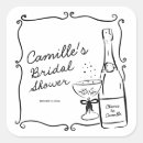 Search for champagne bubbles stickers Bride