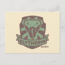 Search for school crest postcards Slytherin