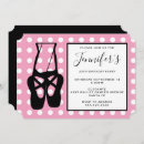 Search for ballet recital invitations En pointe