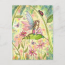 Search for pink ladybug postcards Fairy