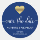 Search for blue save the date stickers Navy