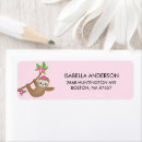 Search for sloth return address labels Cute
