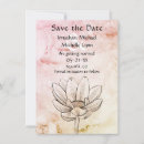 Search for lotus flower save the dates Modern