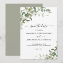 Search for greenery wedding save the dates Script typography