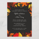 Search for leaves rehearsal dinner invitations Botanical