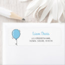 Search for blue 1st birthday return address labels Baby boy