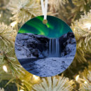 Search for waterfall christmas tree decorations Iceland