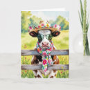Search for cow print cards Watercolor