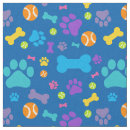 Search for blue dog paw print fabric Pattern