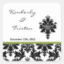 Search for apple wedding stickers Damask