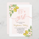 Search for lemon baby girl shower invitations Citrus