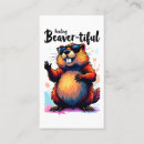 Search for beavers business cards Funny