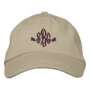 Search for initial monogram hats Elegant