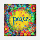 Search for peace sign magnets Floral