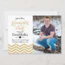 Search for chevron graduation invitations Gold