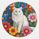Search for fluffy cat stickers Flowers
