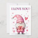 Search for gnome valentines day cards Pink
