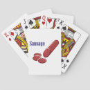 Search for sausage playing cards Food