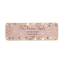 Search for chic gold return address labels Sparkle