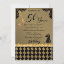Search for damask 50th birthday invitations Gold