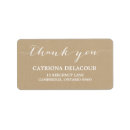 Search for rustic kraft paper wedding return address labels Thank you