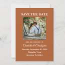 Search for fall wedding save the dates Burnt orange