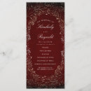 Search for burgundy and gold wedding programs Floral