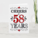 Search for 58th birthday cards invites Pattern