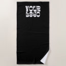 Search for your logo beach towels Black