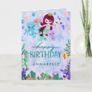 Search for mermaid cards Little girl