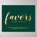 Search for emerald green wedding signs Gold
