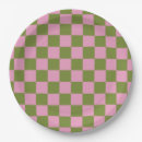 Search for green gingham plates Chequered