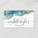 Search for blue and gold business cards Makeup artist