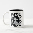 Search for cat illustration mugs Meow