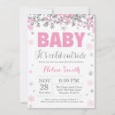 Search for pink and silver baby shower invitations Baby its cold outside