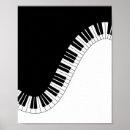 Search for black and white music posters Keyboard