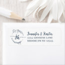 Search for monogram wreath return address labels Minimalist