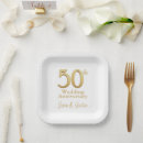 Search for 50th wedding plates Gold