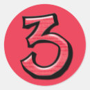 Search for number three stickers 3rd