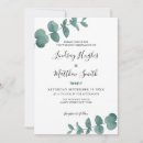 Search for watercolor leaves wedding invitations Green and white