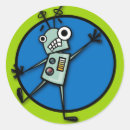 Search for science cartoon stickers Robot