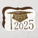 Search for brown and gold graduation invitations Class of 2025