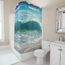 Search for blue wave shower curtains Seaside