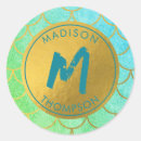 Search for teal monogram stickers Glam