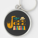 Search for jazz music key rings Saxophonist