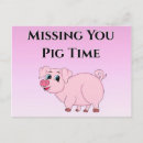 Search for cute pig postcards Illustration